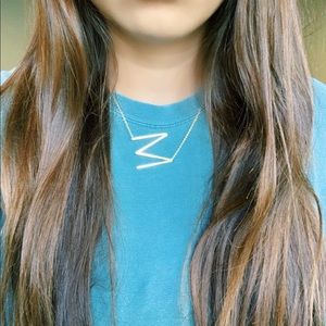 “M” initial necklace